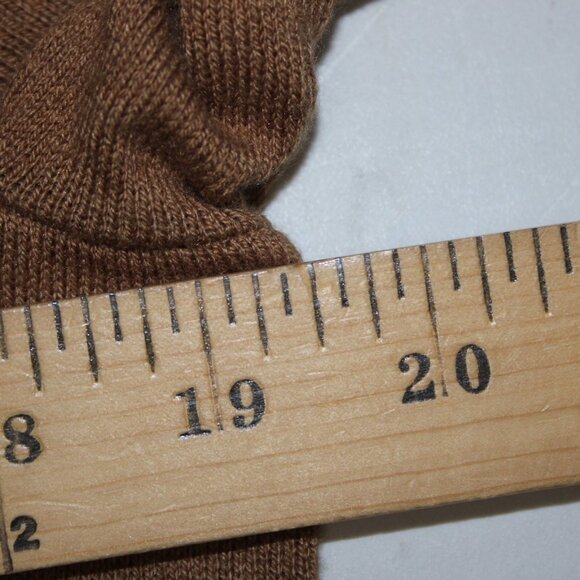 J Jill Sweater $79 Vicuna Sz M Brown Turtleneck Tunic Cotton Viscose Sweater - Picture 15 of 15